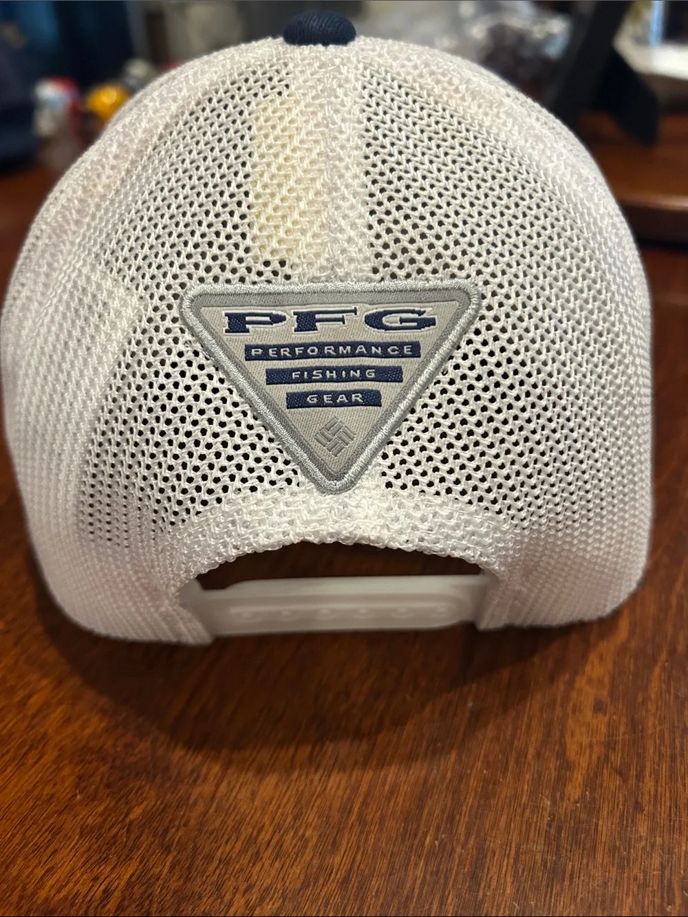 Dallas Cowboys Columbia PFG Navy Mesh SnapBack Trucker Hat